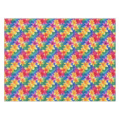 Kleurrijke Hawaiiaanse Hibiscus Floral Tafelkleed (Voorkant (Horizontaal))