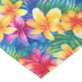 Kleurrijke Hawaiiaanse Hibiscus Floral Tafelkleed (Gekanteld)