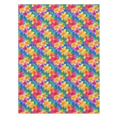 Kleurrijke Hawaiiaanse Hibiscus Floral Tafelkleed (Voorkant)