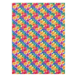 Kleurrijke Hawaiiaanse Hibiscus Floral Tafelkleed