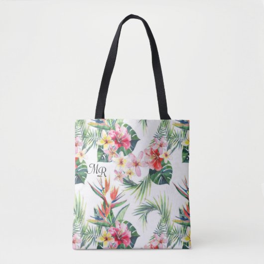 kleurrijke Hawaiian Monogram Canvas tas (Voorkant)