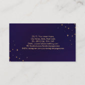 Kleurrijke Healing Kristallen en Bloemen Visitekaartje (Achterkant)