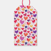 Kleurrijke Hearts Classroom Valentijnsdag Foto Cadeaulabel (Achterkant)