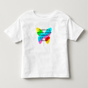 KLEURRIJKE HEBREEËN 11:1 VLINDER ONTWERP PEUTER T- KINDER SHIRTS