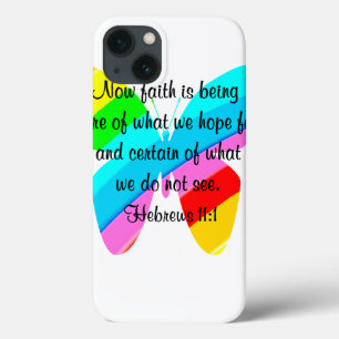 KLEURRIJKE HEBREEËN 11:1 VLINDERONTWERP Case-Mate iPhone CASE