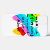 KLEURRIJKE HEBREEËN 11:1 VLINDERONTWERP Case-Mate iPhone CASE (Achterkant (horizontaal))