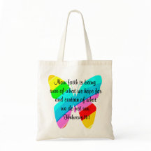 KLEURRIJKE HEBREEËN 11:1 VLINDERONTWERP