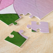 Kleurrijke hedendaagse bloem legpuzzel (Zijkant)