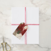 Kleurrijke hedendaagse geschilderde Abstracte vaka Cadeaulabel (Met Touw)