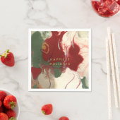 Kleurrijke hedendaagse geschilderde Abstracte vaka Servet (Insitu)