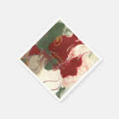 Kleurrijke hedendaagse geschilderde Abstracte vaka Servet (Hoek)