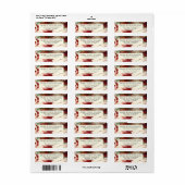 Kleurrijke hedendaagse geschilderde vakantie Abstr Etiket (Full Sheet)