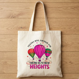 Kleurrijke Heet Lucht Ballon - Lerarendag Tote Bag
