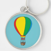 Kleurrijke Heet Luchtballon Sleutelhanger (Voorkant)