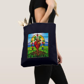 Kleurrijke Heilige Hart Boom van het Leven Tote Bag (Dichtbij)