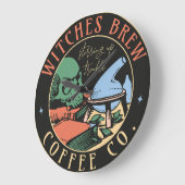 Kleurrijke heksen brouwen grote klok (Hoek)