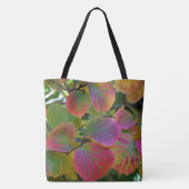 Kleurrijke Heksenhazelaar Bladeren Botanisch Tote Bag (Achterkant)
