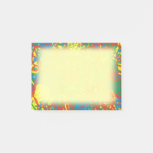 Kleurrijke, heldere, Abstracte, rode, blauwe, groe Post-it® Notes (Voorkant)