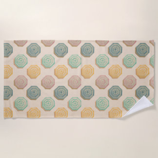 Kleurrijke heldere aquarelparaplu's badhanddoek