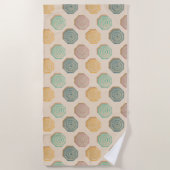 Kleurrijke heldere aquarelparaplu's badhanddoek (Voorkant)