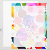 Kleurrijke heldere bloem (Voorkant / Achterkant)