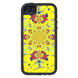 Kleurrijke Heldere Bloemen Damast Design Art Print iPhone 11 Hoesje