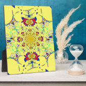 Kleurrijke Heldere Bloemen Damast Design Art Print Fotoplaat (Zijkant)