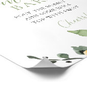 Kleurrijke heldere bloemen MOMOSA bar teken Poster (Hoek)