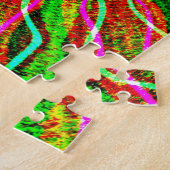 Kleurrijke, heldere burst uitdagende Retro Puzzle Legpuzzel (Zijkant)