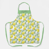 Kleurrijke Heldere Citroen Citrus Geel Chique Zome Schort (Voorkant)