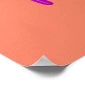 Kleurrijke heldere druipende lippen Wall Print (Hoek)