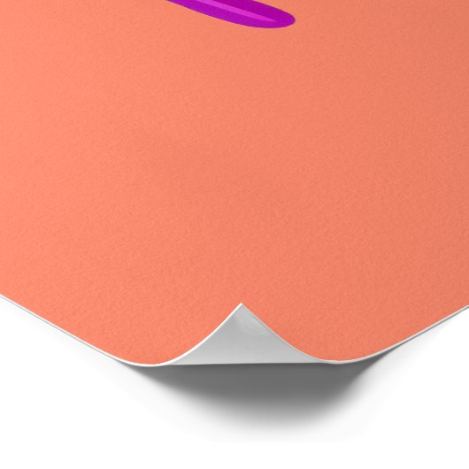 Kleurrijke heldere druipende lippen Wall Print (Hoek)