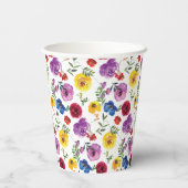 Kleurrijke, heldere en vette Waterverf Papieren Bekers (Achterkant)