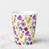 Kleurrijke, heldere en vette Waterverf Papieren Bekers (Voorkant)