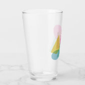 Kleurrijke, heldere geometrische vormen collage glas (Rechts)