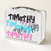 Kleurrijke heldere, heldere, stijlvolle Kind naam (Achterkant)