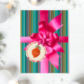 Kleurrijke heldere kerst bedankjes labels