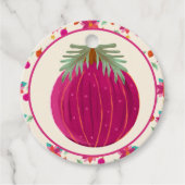 Kleurrijke heldere kerst bedankjes labels (Voorkant)