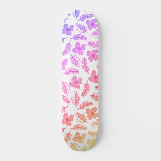 Kleurrijke, heldere, klankklef-kunst persoonlijk skateboard (Voorkant)