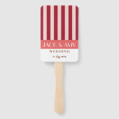 Kleurrijke heldere kleur minimalistische strepen b handwaaier (Achterkant)