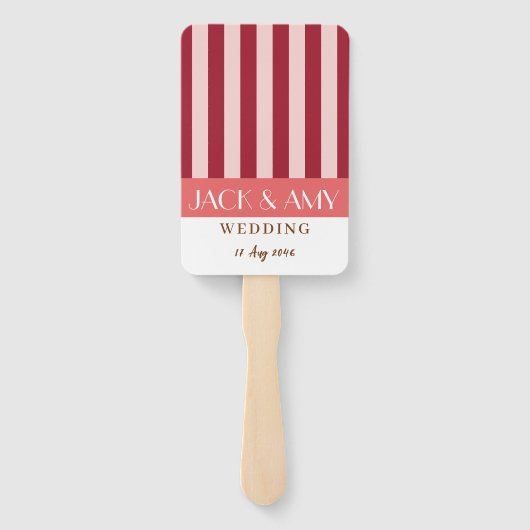 Kleurrijke heldere kleur minimalistische strepen b handwaaier (Achterkant)