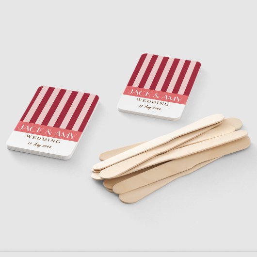 Kleurrijke heldere kleur minimalistische strepen b handwaaier (Niet-gemonteerd)