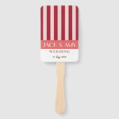 Kleurrijke heldere kleur minimalistische strepen b handwaaier (Voorkant)