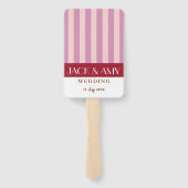 Kleurrijke heldere kleur minimalistische strepen b handwaaier (Achterkant)