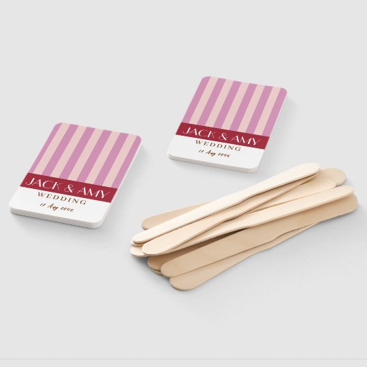 Kleurrijke heldere kleur minimalistische strepen b handwaaier (Niet-gemonteerd)