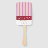 Kleurrijke heldere kleur minimalistische strepen b handwaaier (Voorkant)