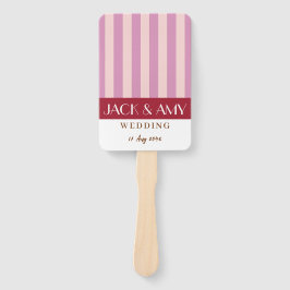 Kleurrijke heldere kleur minimalistische strepen b handwaaier