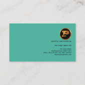 Kleurrijke, heldere kleuren, stijlvolle verf visitekaartje (Achterkant)