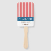 Kleurrijke heldere levendige kleuren Fun Minimalis Handwaaier (Voorkant)