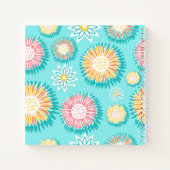 Kleurrijke Heldere Moderne Bloemdankbaarheid Notitieboek (Achterkant)